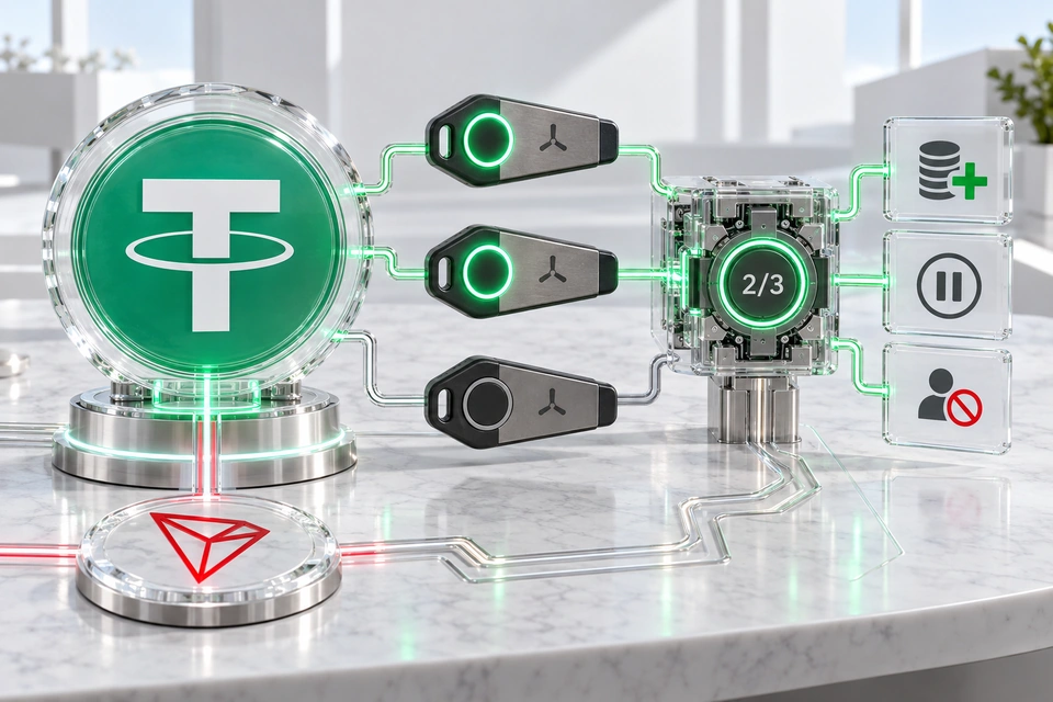 Два ключа контролируют USDT в сети TRON